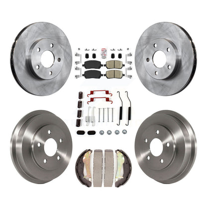 Kit de plaquettes et de tambour en céramique, Rotor de frein avant et arrière (7 pièces) pour Chevrolet Cobalt Pontia