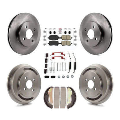Kit de plaquettes et de tambour en céramique, Rotor de frein avant et arrière (7 pièces) pour Chevrolet Cobalt Pontia