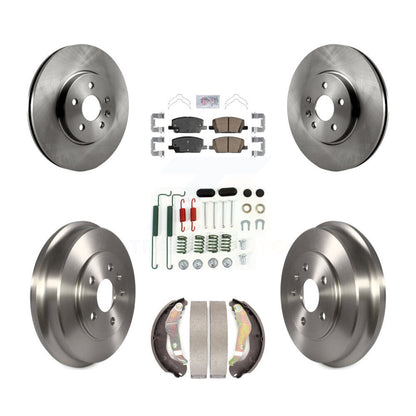 Rotors de frein à disque avant et arrière, plaquettes en céramique et Kit de tambour (7 pièces) pour Chevrolet Trax