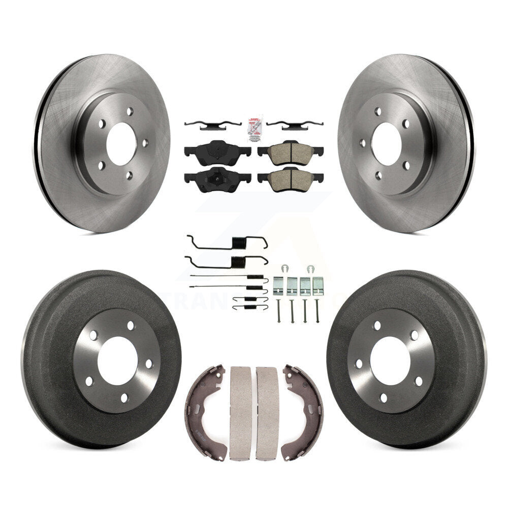 Kit de tambour à plaquettes semi-métalliques pour rotors de frein avant et arrière (7 pièces) pour Ford Escape Mercur