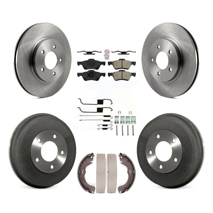 Kit de tambour à plaquettes semi-métalliques pour rotors de frein avant et arrière (7 pièces) pour Ford Escape Mercur