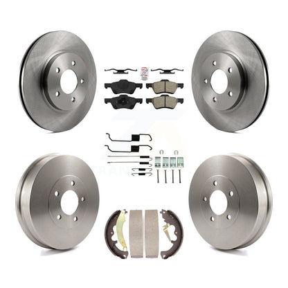 Kit de tambour à plaquettes semi-métalliques pour rotors de frein avant et arrière (7 pièces) pour Ford Escape Mercur