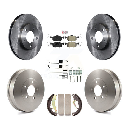 Kit de tambour à plaquettes semi-métalliques pour rotors de frein avant et arrière (7 pièces) pour Ford Escape Mercur