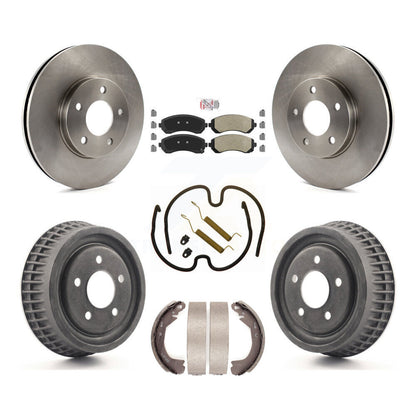 Kit de tambour à plaquettes semi-métalliques, Rotor de frein à disque avant et arrière (7 pièces) pour Pontiac Montan