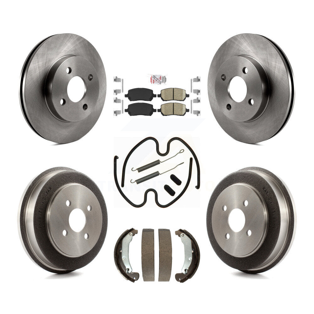 Kit de plaquettes et de tambour en céramique, Rotor de frein avant et arrière (7 pièces) pour Pontiac Chevrolet Cobal