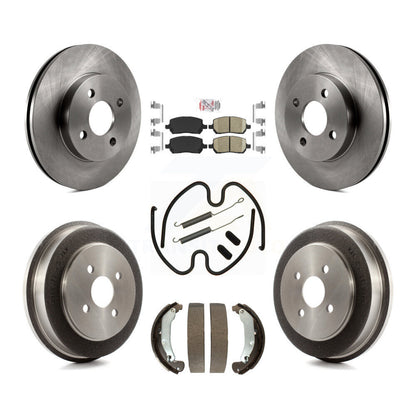 Kit de plaquettes et de tambour en céramique, Rotor de frein avant et arrière (7 pièces) pour Pontiac Chevrolet Cobal