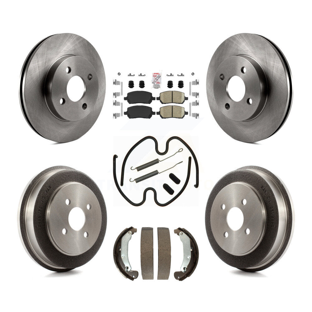 Kit de plaquettes et de tambour en céramique, Rotor de frein avant et arrière (7 pièces) pour Pontiac Chevrolet Cobal