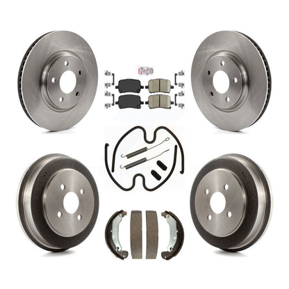 Rotors de frein à disque avant et arrière, plaquettes en céramique et Kit de tambour (7 pièces) pour Pontiac Pursui