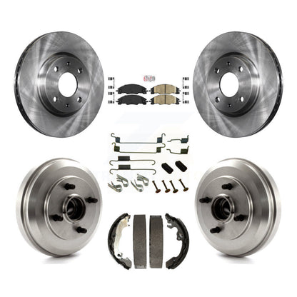 Kit de tambour à plaquettes en céramique, Rotors de frein à disque avant et arrière (7 pièces) pour Ford Focus 2009 – 2011