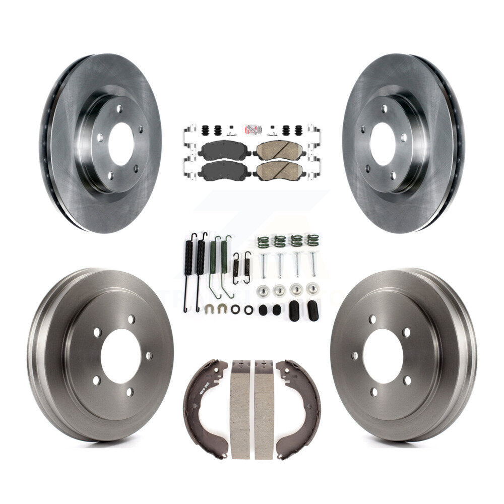 Kit de tambour de tampon en céramique de Rotor de frein avant et arrière (7 pièces) pour Jeep Patriot Compass Dodg