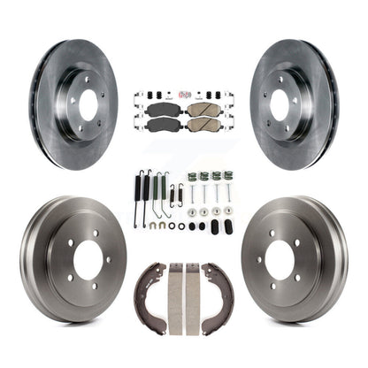 Kit de tambour de tampon en céramique de Rotor de frein avant et arrière (7 pièces) pour Jeep Patriot Compass Dodg