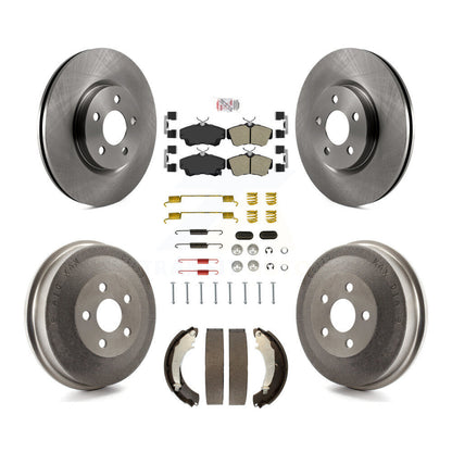 Kit de tambour à plaquettes semi-métalliques pour rotors de frein avant et arrière (7 pièces) pour Chrysler PT Cruise