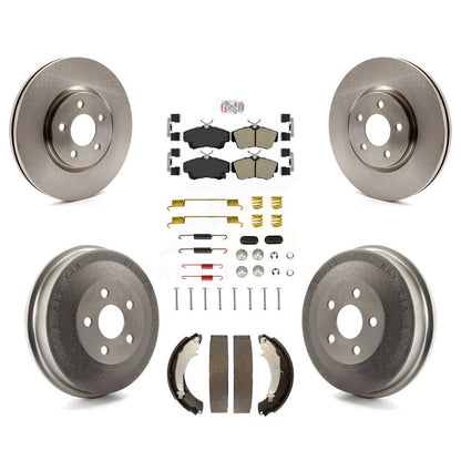 Kit de tambour à plaquettes semi-métalliques pour rotors de frein avant et arrière (7 pièces) pour Chrysler PT Cruise