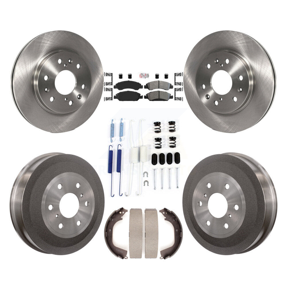 Kit de tambour à plaquettes semi-métalliques, Rotor de frein à disque avant et arrière (7 pièces) pour GMC Sierra 150