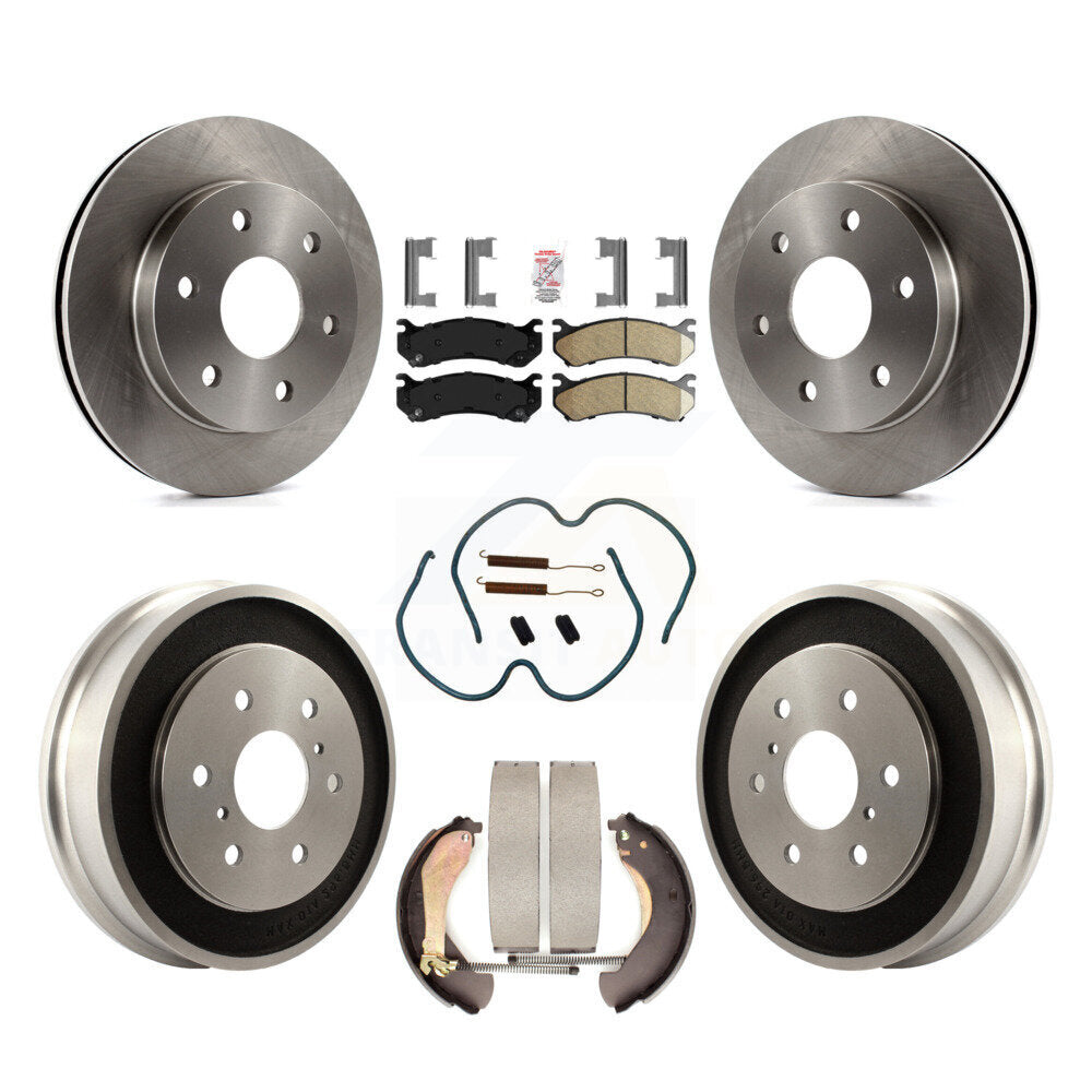Kit de plaquettes et de tambour en céramique pour Rotor de frein avant et arrière (7 pièces) pour Chevrolet Silverado 150