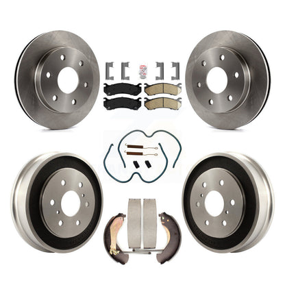 Kit de plaquettes et de tambour en céramique pour Rotor de frein avant et arrière (7 pièces) pour Chevrolet Silverado 150