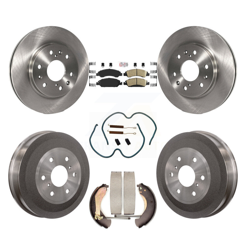Kit de plaquettes et de tambour en céramique pour Rotor de frein avant et arrière (7 pièces) pour Chevrolet Silverado 150