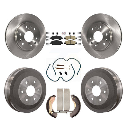 Kit de plaquettes et de tambour en céramique pour Rotor de frein avant et arrière (7 pièces) pour Chevrolet Silverado 150