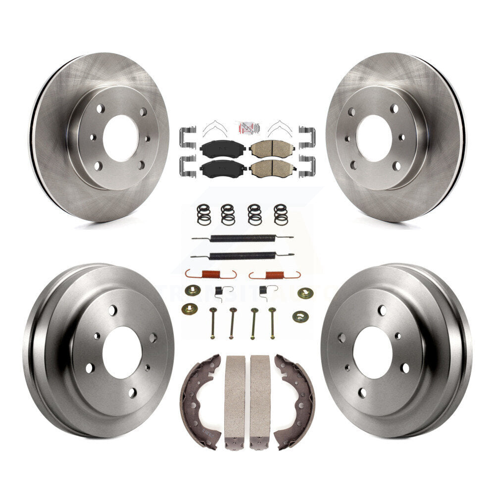Kit de plaquettes et de tambour en céramique pour rotor de frein avant et arrière (7 pièces) pour Nissan Sentra 1.8 02-06