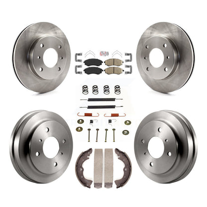 Kit de plaquettes et de tambour en céramique pour rotor de frein avant et arrière (7 pièces) pour Nissan Sentra 1.8 02-06