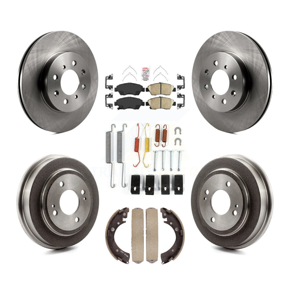 Kit de tampons et tambours en céramique pour Rotor de frein à disque avant et arrière (7 pièces) pour Honda Fi 2007 – 2008