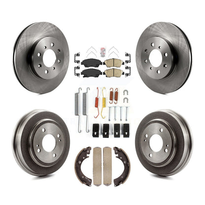 Kit de tampons et tambours en céramique pour Rotor de frein à disque avant et arrière (7 pièces) pour Honda Fi 2007 – 2008