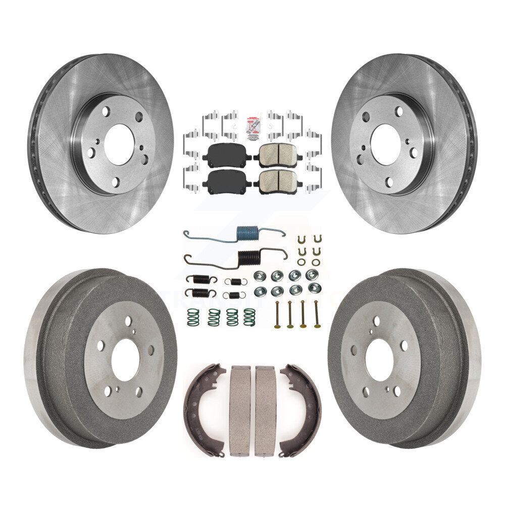 Kit de plaquettes et de tambour en céramique pour rotor de frein avant et arrière (7 pièces) pour Toyota Solara 2.2 99-01