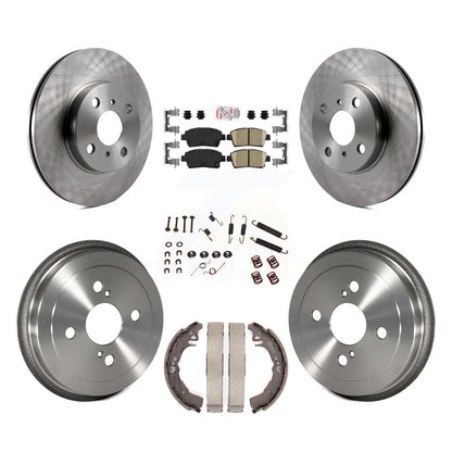 Kit de tambour à plaquettes en céramique, Rotor de frein à disque avant et arrière (7 pièces) pour Toyota Ech 2001 – 2005