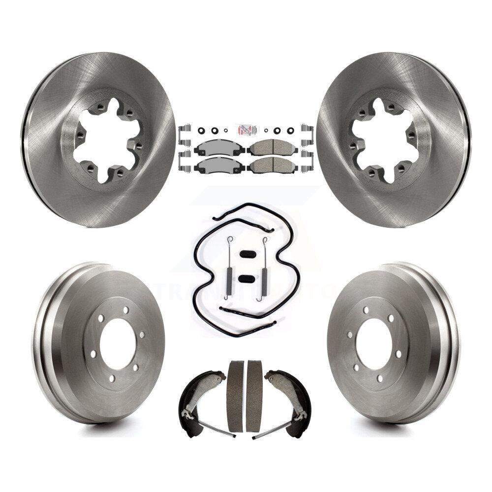 Kit de plaquettes et de tambour en céramique, Rotor de frein avant et arrière (7 pièces) pour Chevrolet Colorado GM