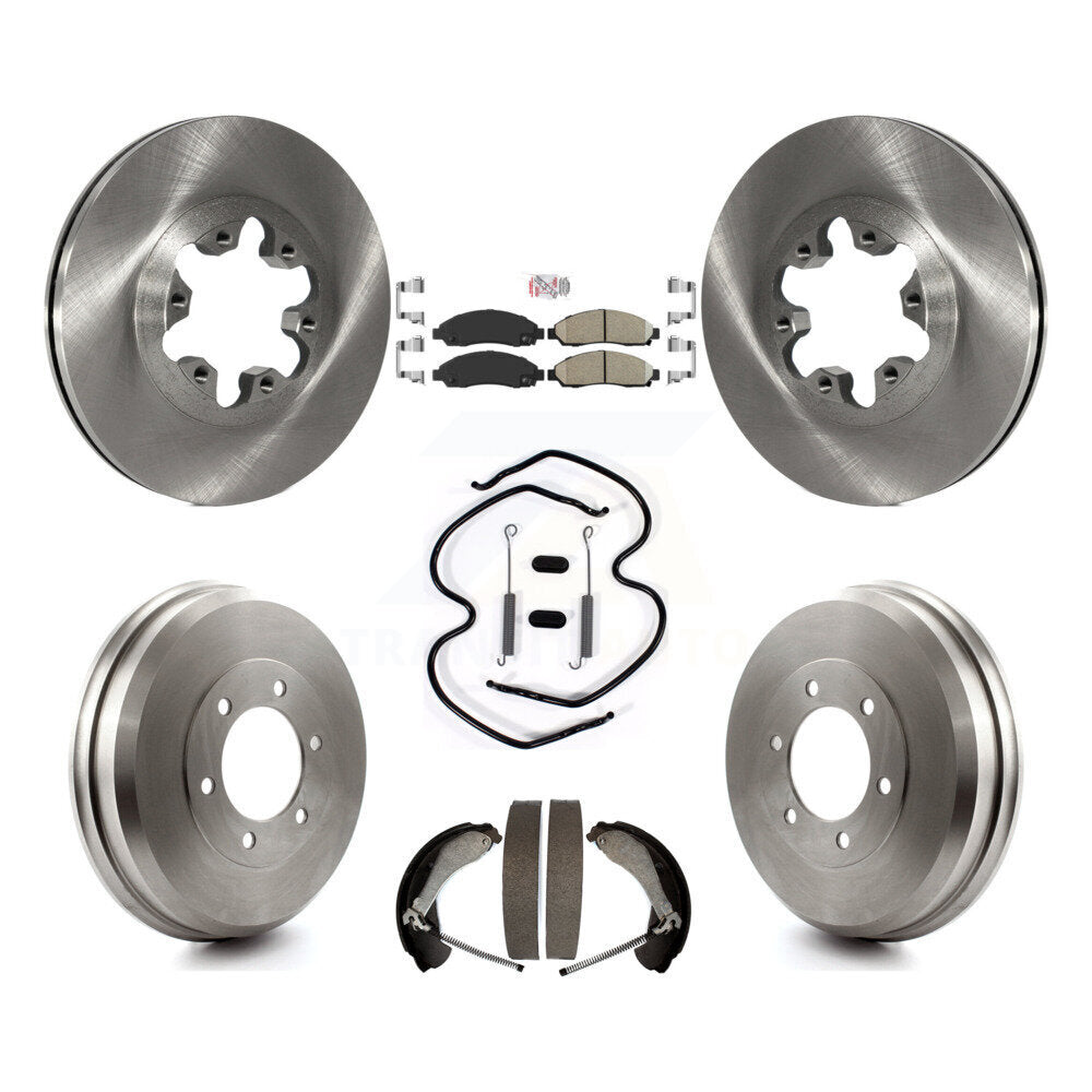 Kit de plaquettes et de tambour en céramique, Rotor de frein avant et arrière (7 pièces) pour Chevrolet Colorado GM