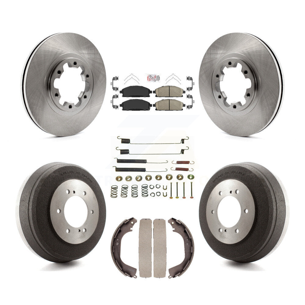 Kit de tambour de tampon en céramique de Rotor de frein avant et arrière (7 pièces) pour Nissan Pathfinder INFINIT