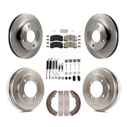 Kit de plaquettes et de tambour en céramique, Rotor de frein à disque avant et arrière (7 pièces) pour Mitsubishi Lance
