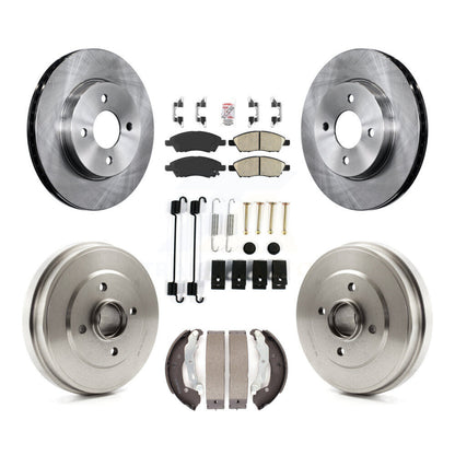 Kit de plaquettes et de tambours en céramique pour Rotors de frein avant et arrière (7 pièces) pour Nissan Micra Versa non