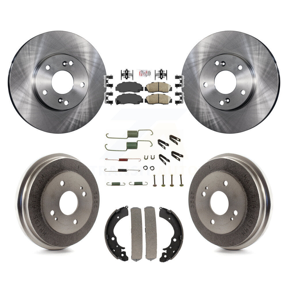 Kit de plaquettes et de tambour en céramique, Rotor de frein à disque avant et arrière (7 pièces) pour Honda Accord 3.0