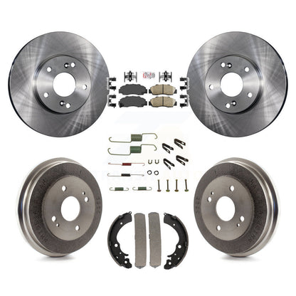 Kit de plaquettes et de tambour en céramique, Rotor de frein à disque avant et arrière (7 pièces) pour Honda Accord 3.0