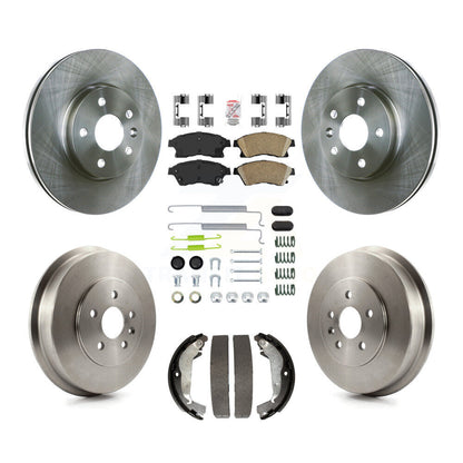Rotors de frein avant et arrière, tampons en céramique et Kit de tambour (7 pièces) pour Chevrolet Cruze Limite