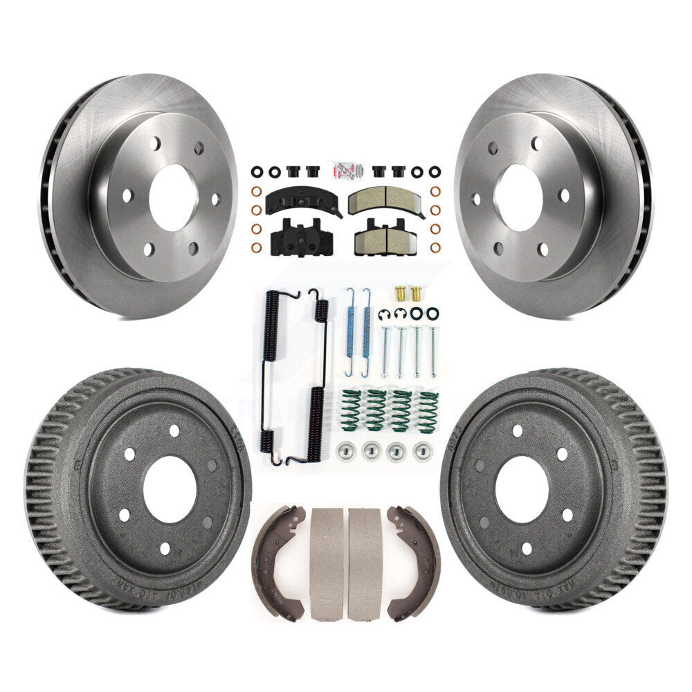 Kit de tambour à plaquettes semi-métalliques pour rotors de frein avant et arrière (7 pièces) pour Chevrolet K1500 GM