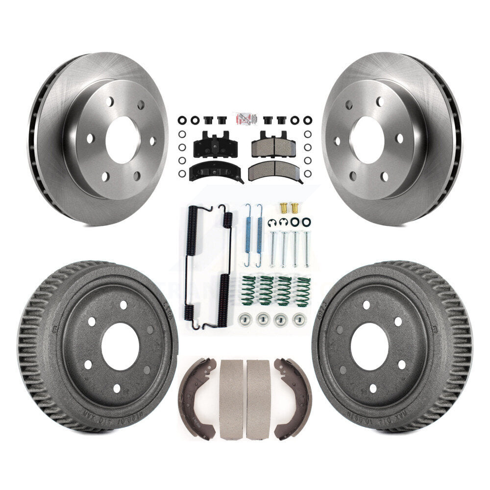 Kit de tambour à plaquettes semi-métalliques pour rotors de frein avant et arrière (7 pièces) pour Chevrolet K1500 GM