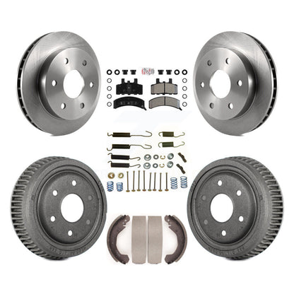 Kit de tambour à plaquettes semi-métalliques pour Rotor de frein avant et arrière (7 pièces) pour Chevrolet Blazer 4W