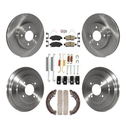 Kit de plaquettes et de tambour en céramique pour rotor de frein à disque avant et arrière (7 pièces) pour Honda Fi 2015-2020