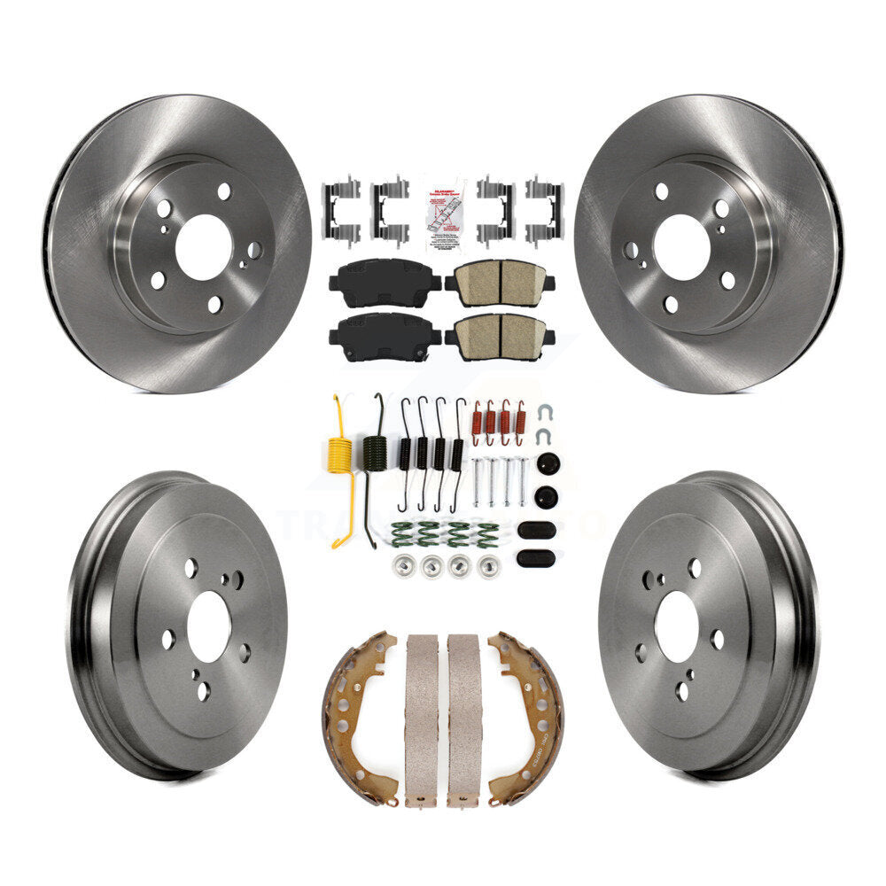 Kit de plaquettes et de tambour en céramique pour Rotor de frein avant et arrière (7 pièces) pour Toyota Priu 2004 – 2007