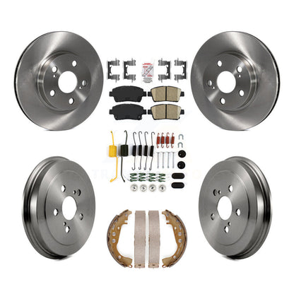 Kit de plaquettes et de tambour en céramique pour Rotor de frein avant et arrière (7 pièces) pour Toyota Priu 2004 – 2007