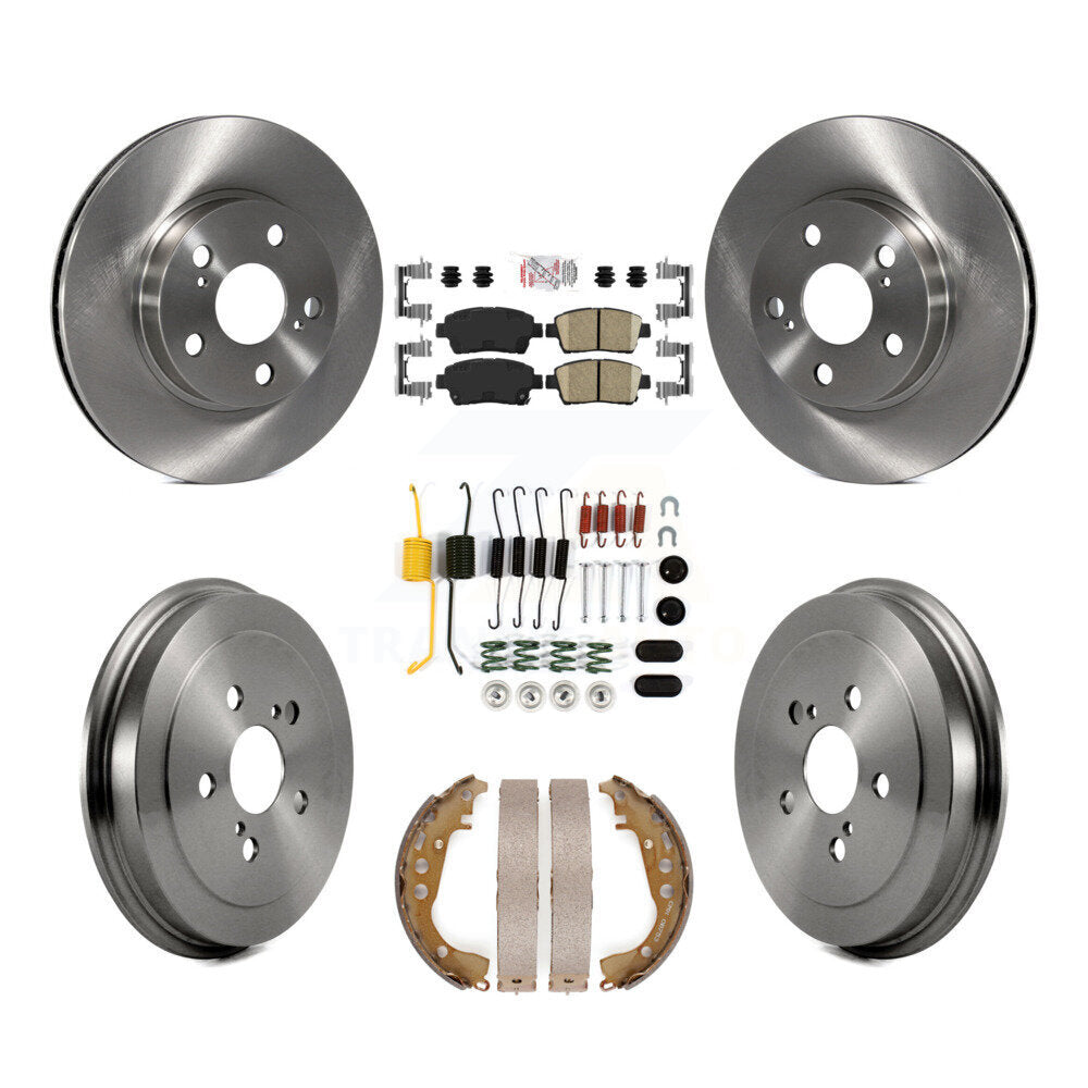 Kit de plaquettes et de tambour en céramique pour Rotor de frein avant et arrière (7 pièces) pour Toyota Priu 2004 – 2007
