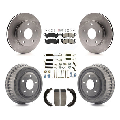 Rotors de frein à disque avant et arrière, plaquettes semi-métalliques et Kit de tambour (7 pièces) pour GMC Jimm