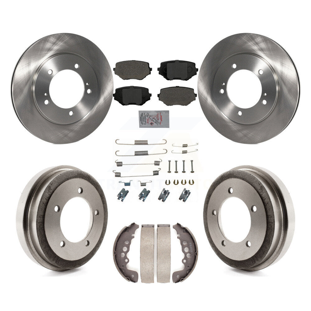 Kit de tambour à plaquettes semi-métalliques pour rotors de frein avant et arrière (7 pièces) pour Suzuki Grand Vitar