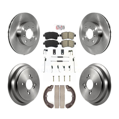 Kit de plaquettes et tambours semi-métalliques pour rotor de frein avant et arrière (7 pièces) pour Suzuki Aeri 02-05