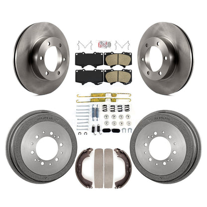 Rotors de frein à disque avant et arrière, plaquettes en céramique et Kit de tambour (7 pièces) pour Toyota Tundra