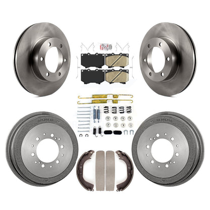 Rotors de frein à disque avant et arrière, plaquettes en céramique et Kit de tambour (7 pièces) pour Toyota Tundra