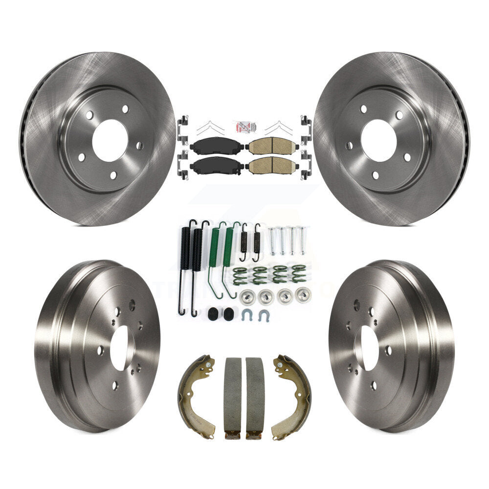 Kit de plaquettes et de tambour en céramique pour Rotor de frein avant et arrière (7 pièces) pour Nissan NV200 Chevrole