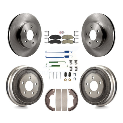 Rotors de frein à disque avant et arrière, Kit de tambour à tampons en céramique (7 pièces) pour Saturn Vue Chevrole